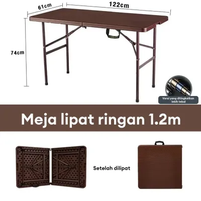 Meja Lipat plastik Meja Makan Meja Meja Lipat Outdoor Meja Camping Outdoor Portable Multifungsi