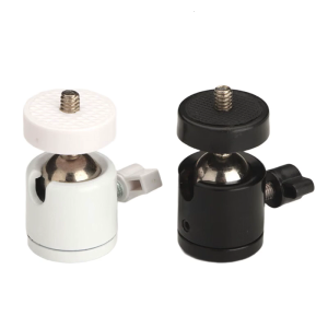 Phổ 1/4 máy ảnh ngàm gắn đèn 360 xoay Ballhead thảm cao su cơ sở cho DSLR Máy quay LED ánh sáng quay video