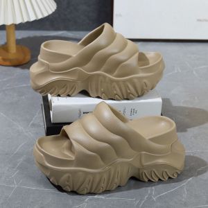 Free Shipping 9Cm Height-Increasing Slippers For Petite Women Summer Thick-Soled High-Heeled Wedge Slippers Suitable For Outdoor Wear With A Platform Sole That Adds Height And Creates A Slimming Effect