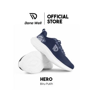 DONEWELL Sepatu Sneakers Casual Pria Dewasa HERO Biru Navy