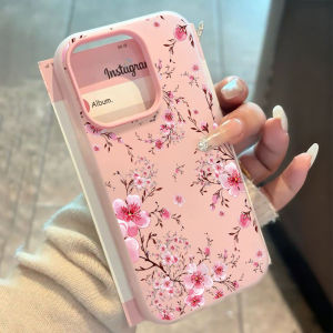 Pink Sakura Flower Pattern Silicone Phone Case for Xiaomi 14T 15T Pro Xiaomi Mi 11 Lite 5G Xiaomi 17 Pro Max Shockproof Cover