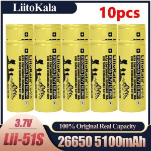 / LiitoKala Rechargeable Battery26650 5100mAh Li-ion 3.7V 20A Discharger High Capacity 100% Brand New Lithium Rechargeable .