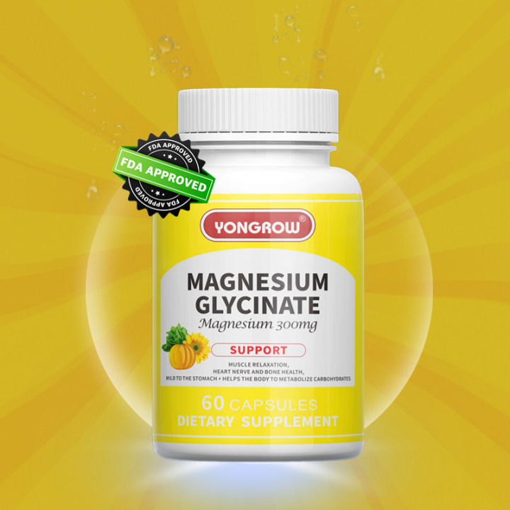 Magnesium Glycinate Supports stress relief,sleep, heart health, nerves