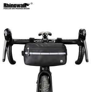 Rhinowalk Bicycle Handlebar Bag 3L Big Capacity Water-Repellent Multifunctional Shoulder/Waist/Frame Bag Storage Bike Cycling