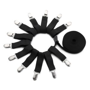 XMZGA4BN 12 Sides Household Straps Slip-Resistant Bedding Holder Mattress Clip Bed Sheets Buckle Belt Grippers Elastic Fastener