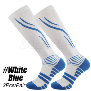 Buzesty Compression Socks Medical Athletic Calf Socks for Injury Recovery & Pain Relief Sports Protection—1 Pair 20-30 mmhg Knee High Nurse Pregnant Running and Travel Athletic