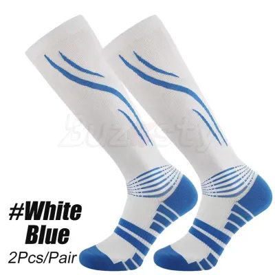 Buzesty Compression Socks Medical Athletic Calf Socks for Injury Recovery & Pain Relief Sports Protection—1 Pair 20-30 mmhg Knee High Nurse Pregnant Running and Travel Athletic