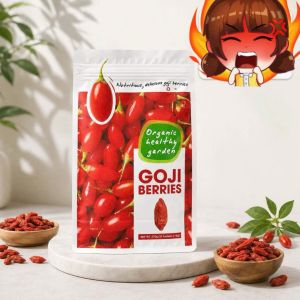 Kỷ Tử Đỏ Khô Goji Berries Organic Traditions Túi 170G Dưỡng Sinh Healthy Nhập Khẩu