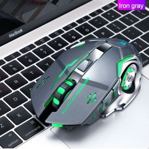 Chuột Không Dây đa kết nối Q13B - Bluetooth 5.2 -  Wireless USB 2.4ghz - Pin sạc - chống ồn