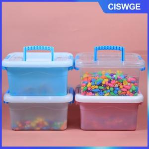 CISWGE Pp Nhựa Lưu Trữ Box Với Nắp Xách Tay Trẻ Em Đồ Chơi Sinh Viên Văn Phòng Phẩm Lưu Trữ Đồ Trang Sức Trường Hợp Container Mỹ Phẩm Phân Loại Hộp