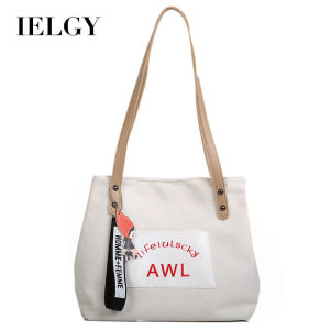 IELGY Large-capacity Fashion Canvas Casual Women Shoulder bag Vertical section Tote Printing