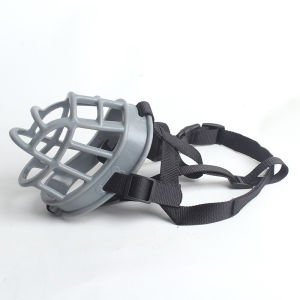 Adjustable Dog Muzzle Silicone Construction Dog Training Adjustable Compression Anti-Bite Silicone Dog Muzzle Dog Mask Supplies Dog Muzzle In anti-bite dog mouth cover breathable pet muzzle