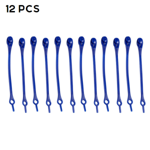 12 pcs No Tie Shoelaces for Kids and Adults - Waterproof Silicon Flat Elastic Athletic Running Shoe
