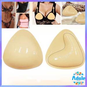 Invisible Chest Pad Triangular Thickened Pushup Bra Double-sided Adhesive Swimsuit Bra for Women