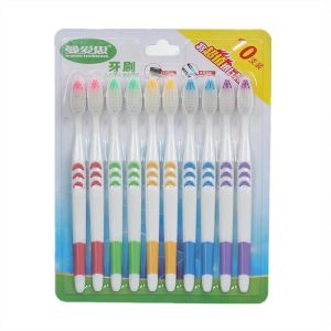 Sikat Gigi Dewasa (1Set Isi 10pcs) Toothbrush Double Care Sensitive Sikat Gigi Traveling- GP Mall