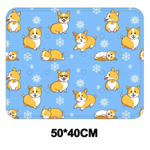 Pet Cooling Pad,Ice Cooling Mat For Pet Dog Cat Extra Thick High Density Cooling Gel Longer Lasting Cooling Effect Dog Bed Cat Bed Pet Beds Mats Dogs Cats Sofa Portable Tour Yoga Sleeping Puppy Cushion Pad