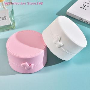 🎀Perfection Store1🎀 Cute Cartoon Bow Pony Round Ring Earrings Box Luxury Dustproof Hair Accessories Packaging Display Box Portable Storage Box