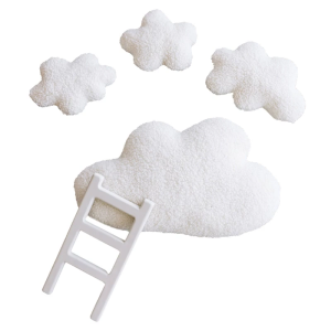Newborns Photo Props Cloud Ladder Set for Baby Photoshoots Comfortable and Easy to Carry Studio Photo Decorations