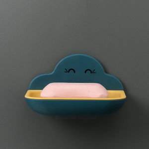 ที่วางสบู่ติดผนัง ที่วางสบู่ Soap holder กล่องสบู่ กล่องวางสบู่ ที่วางอเนกประสงค์ ชั้นวางสบู่รูปทรงก้อนเมฆ ชั้นวางของในห้องน้ำ