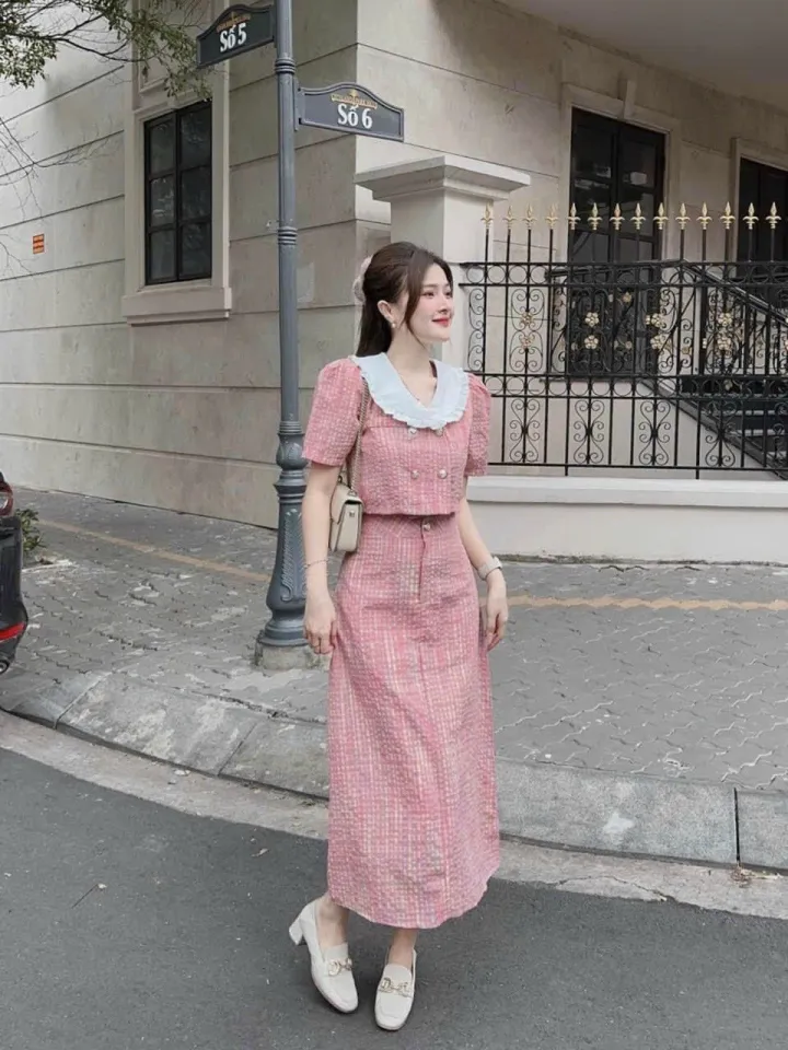 ĐẦM KATE LỤA DÁNG XÒE CUTE V267 - CLOUDY DRESS » Mochan