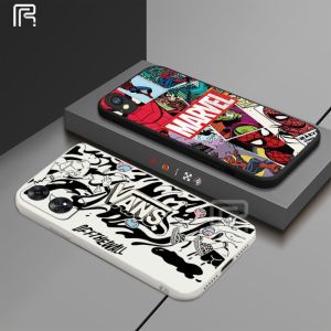 Casing hp OPPO A18 A38 A58 4G A78 34G A37F A37 A17 A17K A16 A16S A54S A5S A12 A7 A3S A52 A92 A31 A54 A55 A31 A1K F9 A74 A95 A78 Reno 8T Reno 5 A83 F1S Ilustrasi dari Vans dan Spider Man Comics Soft Phone Cover