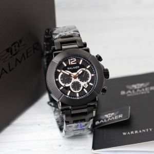 Jam tangan Pria Balmer 7969MC tali rantai chronograp tanggal aktif original