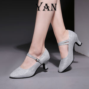 Sepatu Dansa Latin/ Line Dance Sepatu Hak 5cm Sepatu Dance Wanita