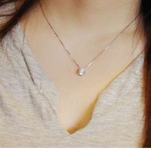 GL Fashion shining big zircon necklace for women N7017