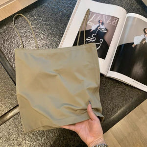 TOKOFASHION Tanktop Bra With Cup Basic Square Polos Atasan wanita BR513