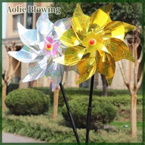 Aolie ผู้ผลิตนก pinwheels สะท้อนแสง sparkly BIRD deterrent Windmill ป้องกัน Garde