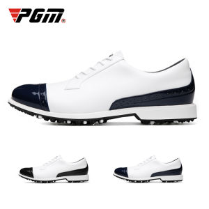 PGM Mens Golf shoes for men and males sports sneakers for Golf sports comfortable anti slip waterproof and with nails