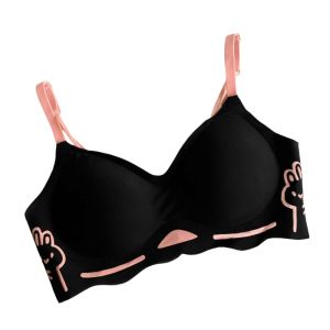 KGASBT Thin Belt Push-up Bra Women Anti-sagging 3/4 Cup Wireless Bra Soft Lingerie Teenagers Bra Women
