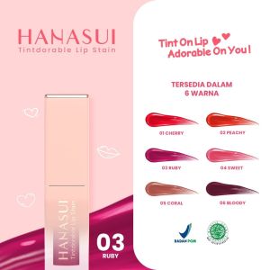 Hanasui Tintdorable Lip Stain - Lip Tint - Pewarna Bibir - Hanasui - Ringan - Virgo Shoop