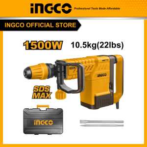 Máy đục bê tông 1500W INGCO PDB15006 lực tác động 6-25J hệ thống chống rung hệ thống mâm cặp SDS-MAX máy phá dỡ 10.5Kgs