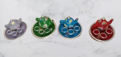 Mainan Anak-Anak Bahan Tanah Liat/mainan teko dan gelas dari tanah liat/kerajinan mainan tanah liat anak