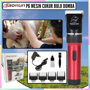 FAST DELIVERY BaoRun P6 Pro Mesin Cukur Bulu Domba Garut dan Kambing Elektrik Charger Tanpa Kabel