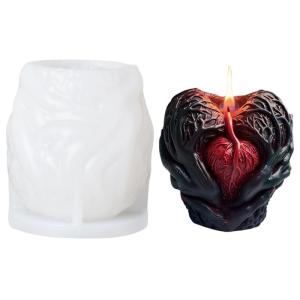 Halloween Holding Heart Scented Molds Silicone Mould Epoxy Resin Molds Craft Supplies for Halloween Decorations