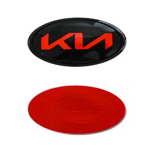 Phía Trước Logo biểu tượng phía sau miếng dán mui xe Cho Kia Sorento Sportage R Carnival K5 Carens Forte Picanto Buổi Sáng Rio Kn Thân Cây Huy Hiệu Nắp Ca-pô Dấu Hiệu