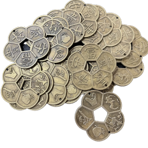 Đồng Xu Hoa Mai 5 Cánh Phong Thuỷ Tài Lộc May Mắn