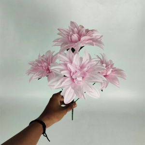 Bunga Crisant Premium Jumbo SJ Cabang 5 Diamater 13 cm Bunga Artificial / Bunga Hias Plastik Import / Dekorasi Pelaminan / Hiasan Bunga Mawar Rose Plastik