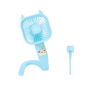 UNIITY USB Charging Baby Stroller Mini Fan 360° Rotate 3 Speeds Handheld Fan Portable Fan Stroller Accessories