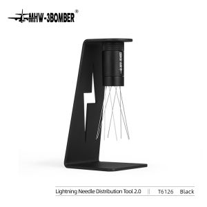 MHW-3BOMBER - Espresso Coffee Stirrer with Metal Magnetic Storage Stand Coffee Distributor Stirring Tool Home Barista