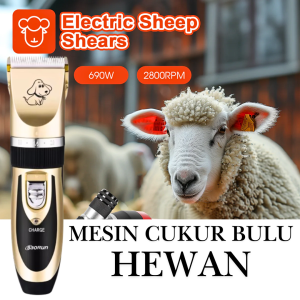 BERGARANSI BaoRun Mesin Alat Cukur domba super tajam tanpa kabel yg di cas Elektrik Bulu Binatang P2