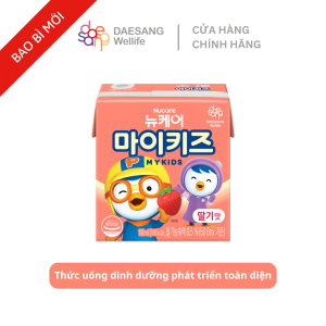 Daesang Wellife TPBS Thức uống dinh dưỡng vị dâu Nucare Mykids Strawberry Hàn Quốc Pororo cho bé 150ml