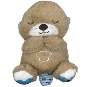 พร้อมจัดส่ง ตุ๊กตาหมี จะเปล่งประกายและหายใจ สามารถเล่นเพลงกล่อมเด็กได้ ให้ลูกน้อยของคุณนอนหลับอย่างสงบ