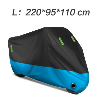 OUTDOORMORE Thickened 3 Layers Motorcycle Cover Dust UV Waterproof Motor Cover All Season Universal With Lock-Holes