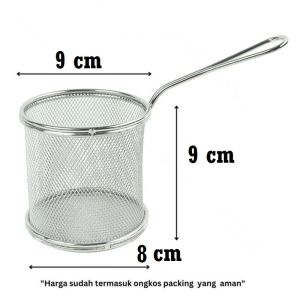 Deep fryer Keranjang Karaage dengan Gagang 9 cm