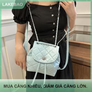 【LAKEBAO】 2025 mùa hè mới giá trị cao Thích hợp thiết kế kim cương Ba lô phụ nữ thời trang chuỗi túi phụ nữ nhỏ Ba lô
