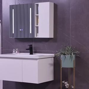 Solid Wood Bathroom Cabinet Combination Bathroom Ceramic Integrated Washbasin Bathroom Cabinet Washstand