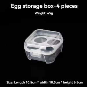 4/8 Grids Eggs Box Case Shockproof Egg Holder Kitchen Container Case Transparent Organizer for Outdoor Camping